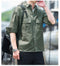 IMG 120 of Cotton Loose Long Sleeved Shirt Trendy Young Cargo Outerwear