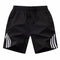 Stretchable Fitness Pants Casual Loose knee length Summer Three Bars Shorts Men Sport Quick Dry Shorts