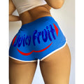 Img 9 - S Popular Europe Women Sexy Fitted Shorts Alphabets Printed Yoga Pants