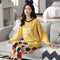 Pajamas Women Cotton Long Sleeved Outdoor Casual Loose Plus Size Loungewear Sets Sleepwear