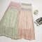 Img 5 - Mori Fresh Looking Elastic High Waist Floral Mid-Length Chiffon Skirt