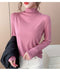 IMG 120 of Black Round-Neck Half-Height Collar Undershirt Women Slim Look Solid Colored Under Long Sleeved Tops Outerwear