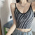 Img 1 - Zebra Trendy Bare Back Camisole No Metal Wire Sporty Bra Padded Tops Women Camisole