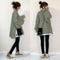 IMG 103 of Women Solid Colored Elegant Japanese Office Casual Two-Piece Sets Sweatshirt Outerwear