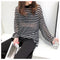 IMG 116 of Striped Sweater Women Summer Sunscreen Long Sleeved Tops Loose Thin Silk T-Shirt Outerwear