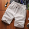 Img 10 - Shorts Men Summer Cotton Bermuda Loose Casual Trendy Solid Colored Straight Jeans Korean Beach Pants Bermuda Shorts