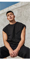 IMG 115 of Summer Cotton Fitness Training Sleeveless Sporty Tank Top Men Quick Dry Loose Vest Tank Top