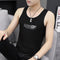 Modal V-Neck Men Sleeveless T-Shirt Tank Top Summer Breathable Sporty Fitting Vest Fitness Trendy Tank Top