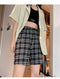 IMG 122 of Chequered Shorts Women Summer Loose Student Straight Mid-Length Wide Leg Casual Pants Hong Kong ins Shorts