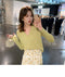 IMG 121 of Long Sleeved Thin Matching Knitted Cardigan Women All-Matching V-Neck Elegant Short Tops Sweater Outerwear