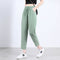 Img 1 - Black High Waist Straight Casual Pants Women Summer Thin Loose Slim Look Drape Ice Silk