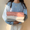 IMG 106 of Korean Student Short Loose All-Matching Long Sleeved Sweatshirt Women Alphabets Trendy Tops Outerwear