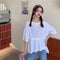 IMG 131 of Trendy Doll Blouse Plus Size Short Sleeve T-Shirt Women Summer Loose Niche Slim Look Tops Undershirt T-Shirt