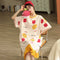 Summer Women Pyjamas Pocket Design Trendy ins Home Outdoor Cotton Teens Mid-length Sleepwear