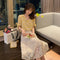 Img 1 - Summer Daisy Dress Slip Korean Girlfriends A-Line Floral Skirt Tops Women Skirt
