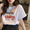 Summer Loose Short Sleeve Women T-Shirt Trendy Korean Student Girlfriends T-Shirt