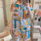 Pajamas Women Summer Short Sleeve Fresh Looking Cardigan Lapel Sets Loungewear Sleepwear