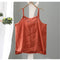 Img 10 - Cotton Art Vintage Thin Embroidered Flower Blend Strap Women Loose All-Matching Tank Top Summer Camisole