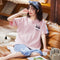 Img 3 - Pajamas Women Summer Short Sleeve Cropped Pants Sets insWomen Cartoon Popular Trendy Loungewear