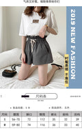 IMG 103 of Cotton Casual Shorts Women Loose Summer High Waist Korean Student Wide Leg Slim Look A-Line Cargo Hot Pants Shorts