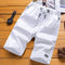 Shorts Men Summer Cotton Bermuda Loose Casual Trendy Solid Colored Straight Jeans Korean Beach Pants Bermuda Shorts