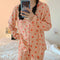 IMG 105 of Pajamas Women Long Sleeved Cardigan Two-Piece Sets Japanese insStrawberry Adorable Student Loungewear Outdoor Sleepwear