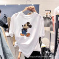 Img 6 - Short Sleeve T-Shirt Summer Round-Neck Women INS Korean Loose Trendy Mickey Mouse Cartoon Tops T-Shirt