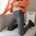 Img 1 - Stretchable Fitted Women Outdoor Cotton Alphabets High Waist Plus Size Pants Leggings