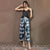 Img 1 - Summer Women Thin Sexy Pajamas Strap Long Pants Wide Leg Outdoor Loungewear