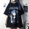 Img 1 - Japanese Short Sleeve T-Shirt Women Student Loose Black Popular Round-Neck insTops