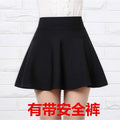 Black Pleated Women Gray Summer Plus Size High Waist White Skirt