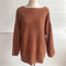 IMG 105 of Popular Tube Bare Shoulder Loose Sweater Women Solid Colored INS Tops Outerwear