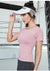 IMG 113 of Yoga Women Thin Short Sleeve T-Shirt Slim Look Round-Neck Activewear Quick Dry Jogging Breathable Fitness Tops Activewear