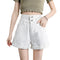 Img 5 - Summer High Waist Denim Shorts Women Loose Slim Look Popular Casual A-Line Hot Pants