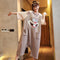 Thin Outdoor Adult One-Piece Pajamas Summer Women Short Sleeve Cotton Adults Jumpsuit Pyjamas Versatile Sleepwear