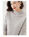 IMG 132 of Undershirt Women Under Elegant Western Long Sleeved Half-Height Collar Sweater Knitted Tops Outerwear