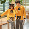 Couple Pajamas Cotton Long Sleeved Thin Men Cartoon Sets Women Korean Loungewear Sleepwear