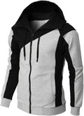 IMG 117 of Color-Matching Slim Look Hooded Sweatshirt Trendy Long Sleeved Sporty Outerwear