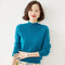 Matching Women Matching Elegant Western Long Sleeved Half-Height Collar Sweater Knitted Tops Outerwear