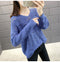 IMG 123 of Women See Through Knitted Sweater Tops Thin Loose Long Sleeved Outerwear
