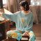 Pajamas Women Cotton Long Sleeved Loungewear Men Thin Summer Sets Sleepwear