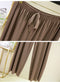 IMG 110 of Summer Ice Silk Two-Piece Sets Thin V-Neck Short Sleeve T-Shirt Slim Look Tops Drape Loose Casual Wide Leg Pants