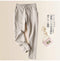 Img 8 - Women Cotton Blend Harem Pants Korean Loose Slim Look All-Matching Casual Slim-Fit