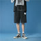 IMG 114 of Summer insTrendy Label Sporty Casual Shorts Men Korean Loose Straight Plus Size knee length Shorts