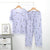 Casual Summer Women Cotton Pajamas Sets Thin Sleeve Length Pants Loungewear Sleepwear