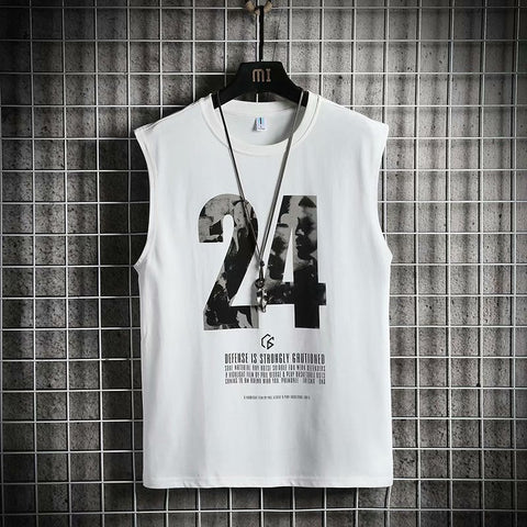 Men ins Sporty Tank Top Jersey Basketball Sleeveless T-Shirt Vest Matching Tank Top