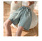 IMG 121 of Cotton Blend Bermuda Shorts Women Summer Breathable Pants Wide Leg Loose Plus Size Shorts