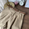 IMG 137 of Wide Leg Shorts Women Petite Slim Look All-Matching High Waist Casual Pants iLoose Bermuda Shorts