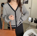 IMG 111 of Sweater Women Japanese Loose insLazy Outdoor Korean Sweet Look Knitted Cardigan Outerwear