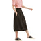 Img 5 - Korean Plus Size Solid Colored Loose Cotton Blend Women Elastic Waist High Skirt